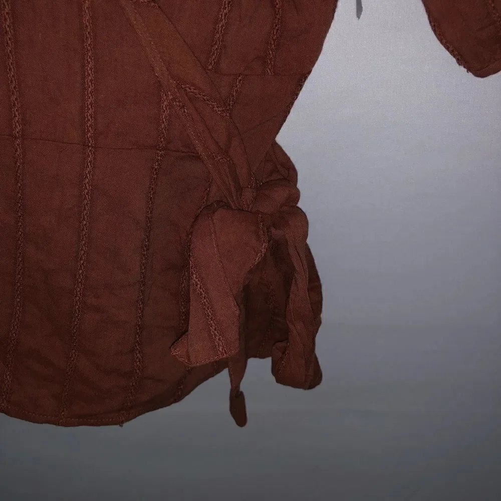 Old Navy NWT Burnt Orange Wrap Top